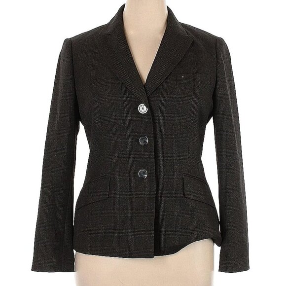 Evan Picone Charcoal Grey 3 Button Suit Jacket - Picture 2 of 8